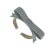 BANDEAU BRUSHED WOOL LUXE BOW HEADBAND